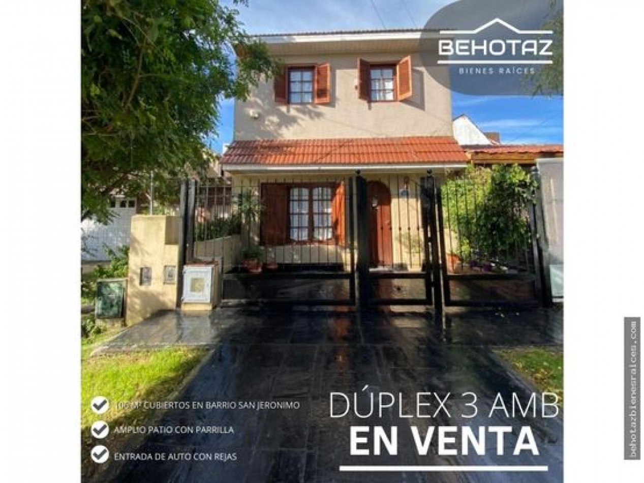 DUPLEX 3 AMBIENTES EN VENTA. MAR DEL PLATA. BARRIO SAN JERONIMO, MAR DEL PLATA VENTA