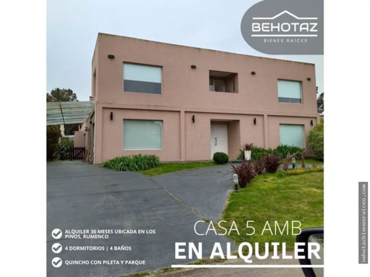 ()CASA EN ALQUILER 36 MESES RUMENCO. LOS PINOS