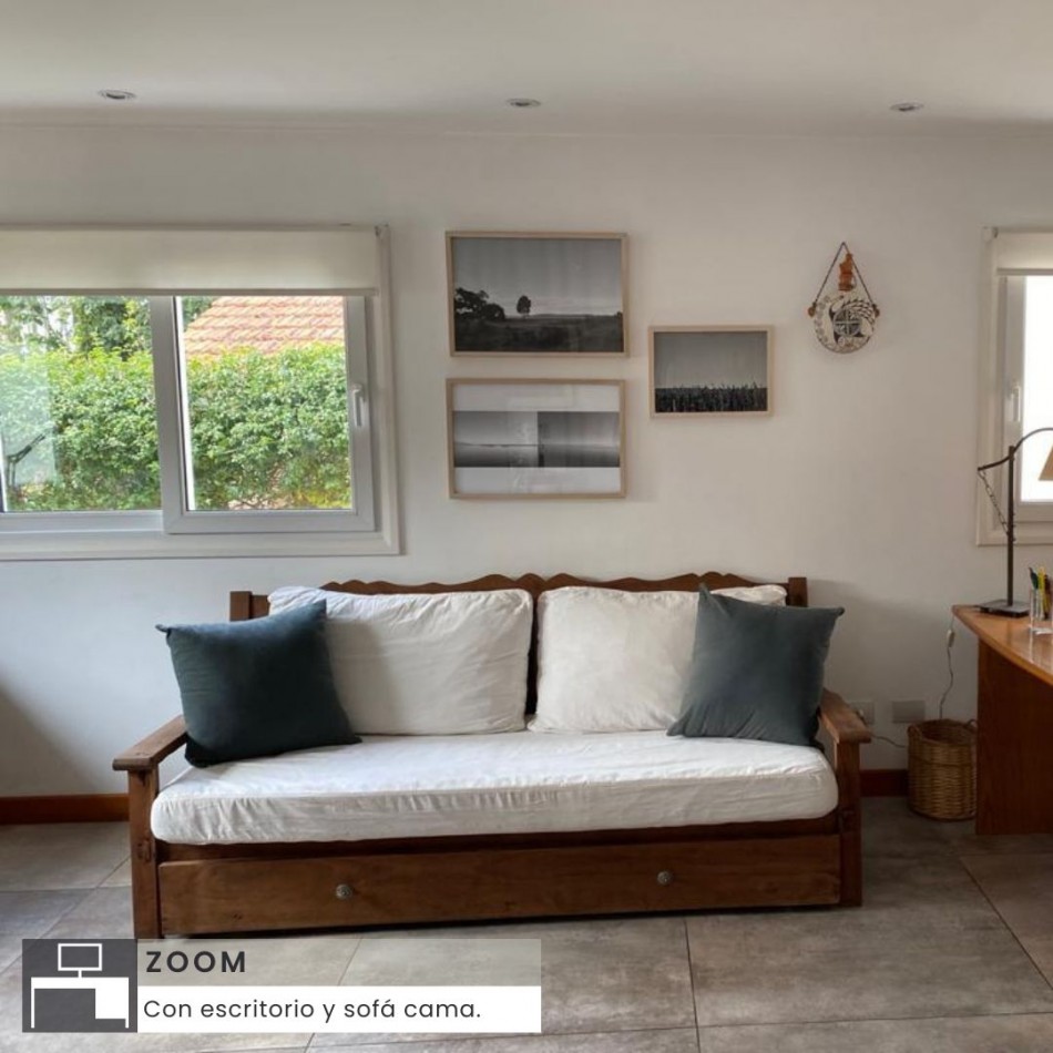()Moderna casa cuatro ambientes en alquiler temporario. zona Los Troncos. Mar del Plata