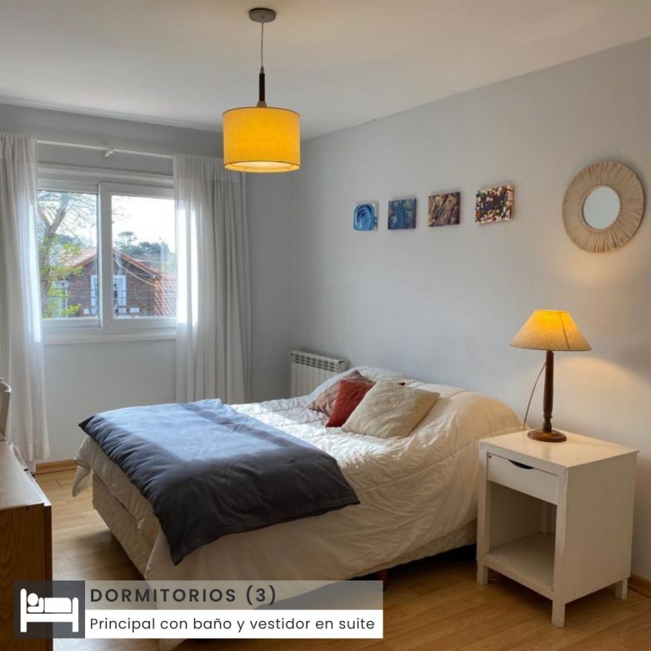 ()Moderna casa cuatro ambientes en alquiler temporario. zona Los Troncos. Mar del Plata