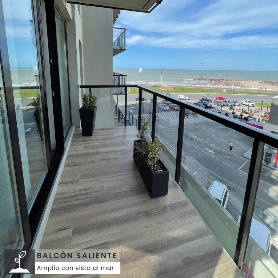 DEPARTAMENTO TRES AMBIENTES CON VISTA AL MAR. MAR DEL PLATA