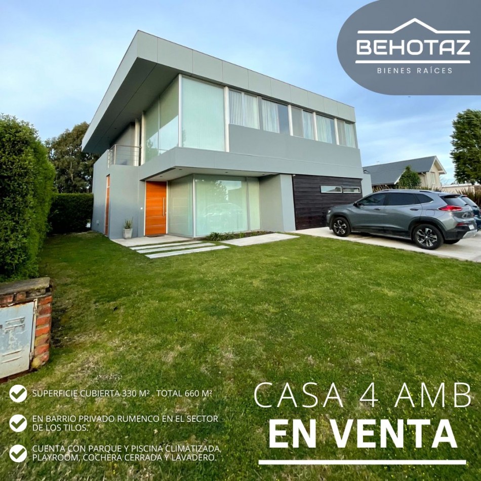 CASA CON PISCINA EN VENTA BARRIO PRIVADO RUMENCO MARE DEL PLATA
