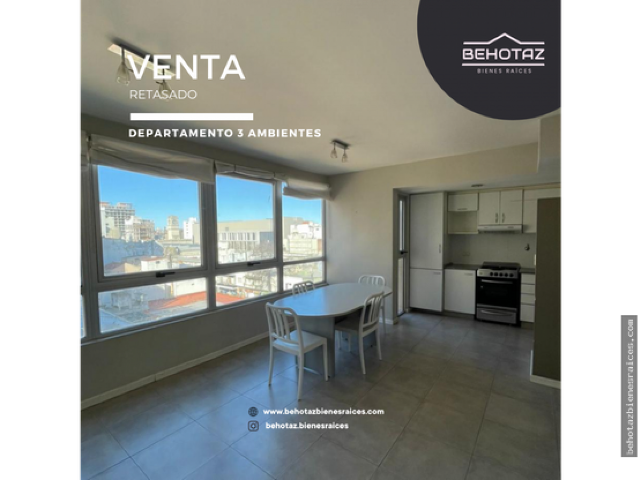 ()DEPARTAMENTO TRES AMBIENTES CON COCHERA. MAR DEL PLATA.
