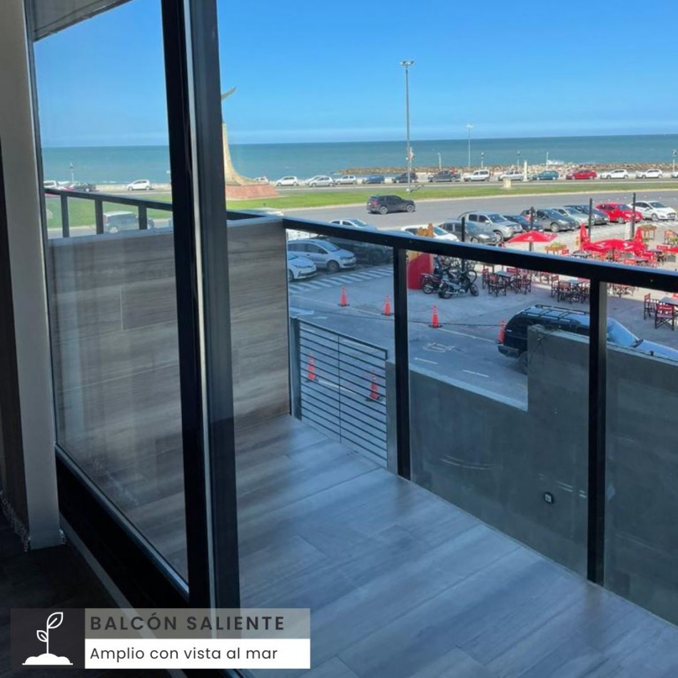 DEPARTAMENTO DE DOS AMBIENTES CON VISTA AL MAR. MAR DEL PLATA