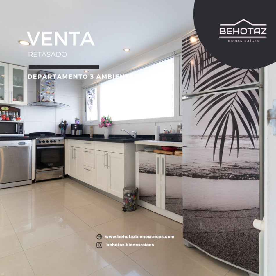 ()DEPARTAMENTO DE TRES AMBIENTES CON COCHERA DOBLE. ZONA ALDREY. MAR DEL PLATA.