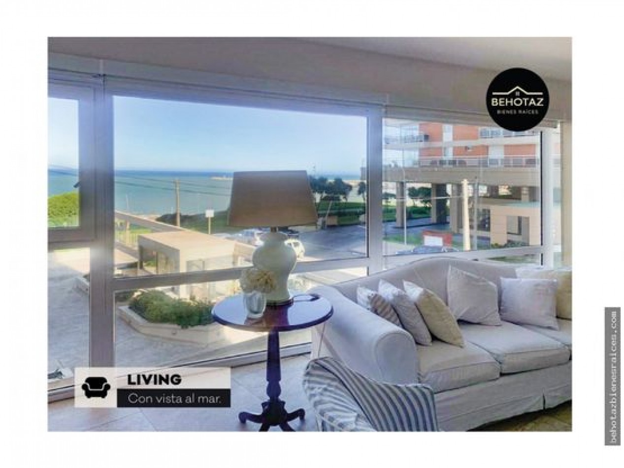 SEMIPISO PREMIUM DE TRES AMBIENTES CON VISTA AL MAR. MAR DEL PLATA