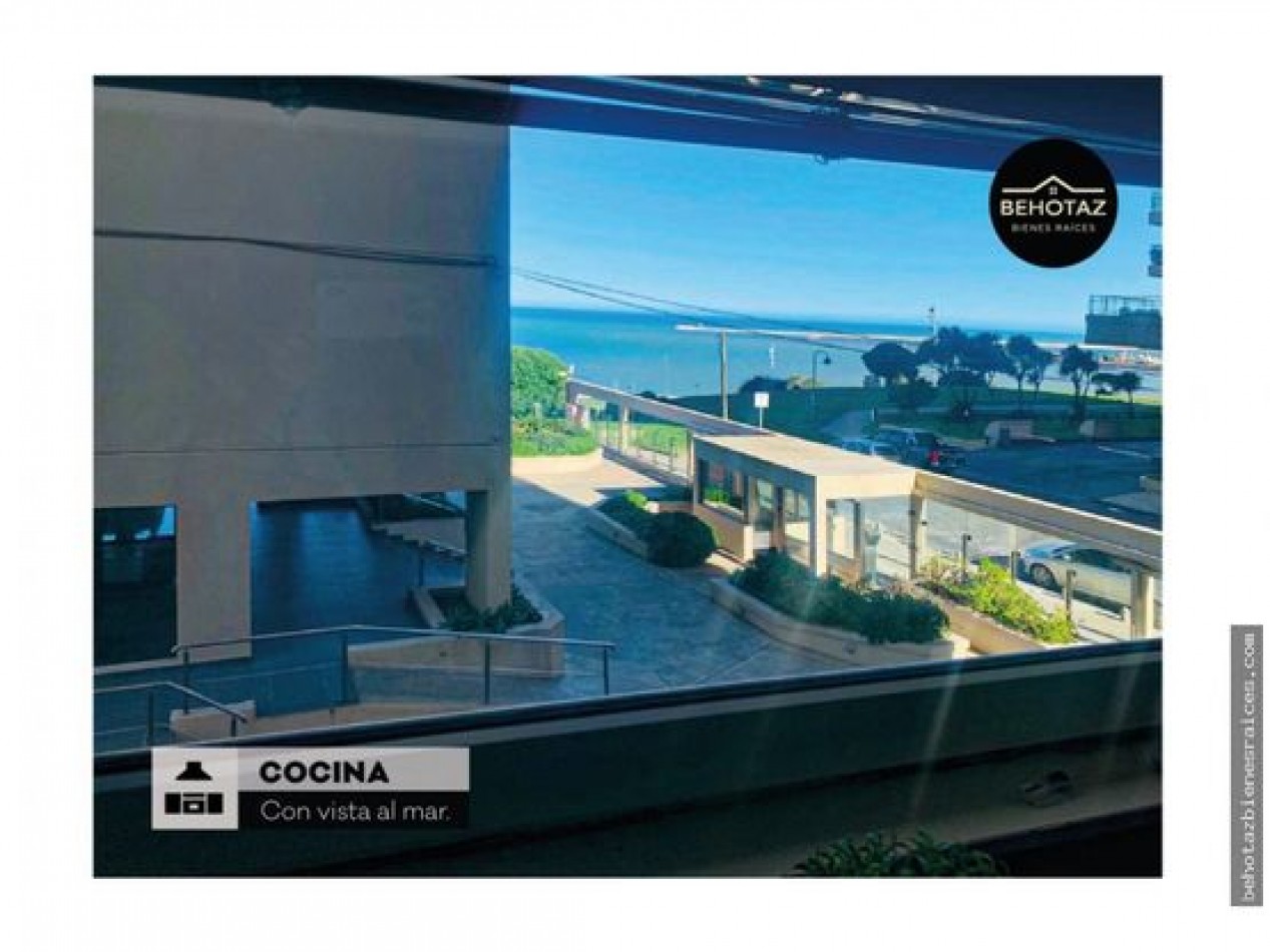 SEMIPISO PREMIUM DE TRES AMBIENTES CON VISTA AL MAR. MAR DEL PLATA