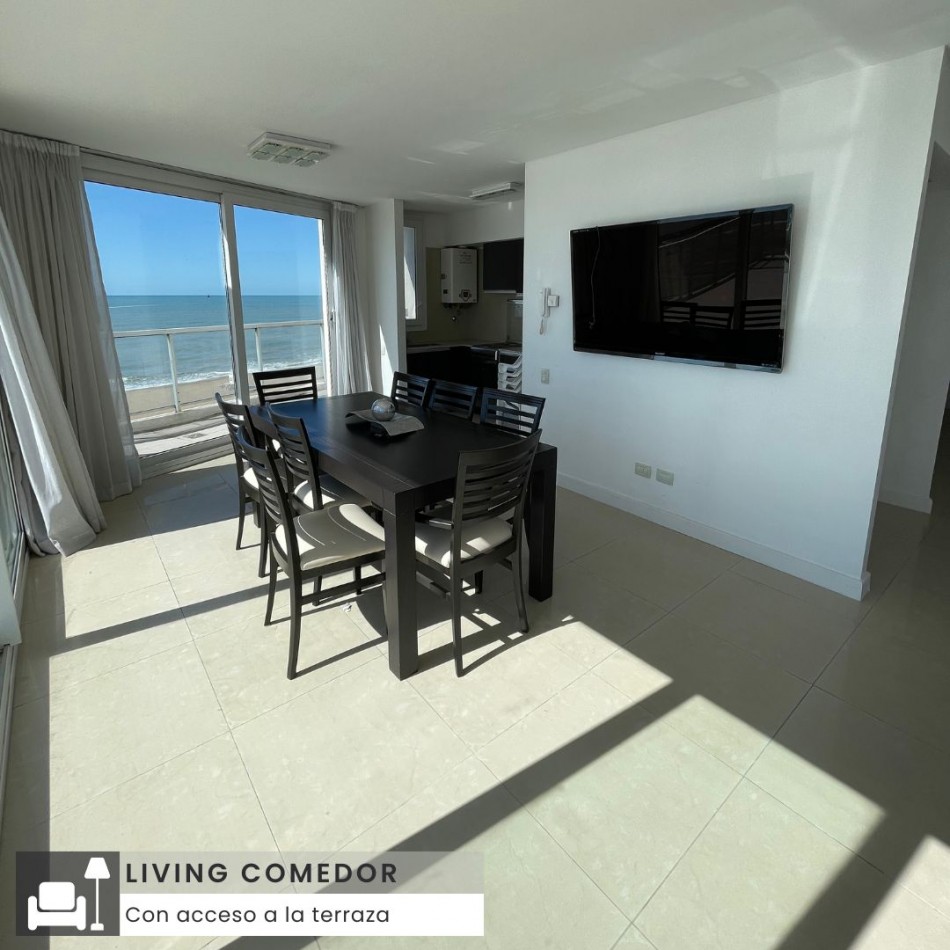()DEPARTAMENTO DE CUATRO AMBIENTES CON TERRAZA PROPIA FRENTE AL MAR. MAR DEL PLATA.