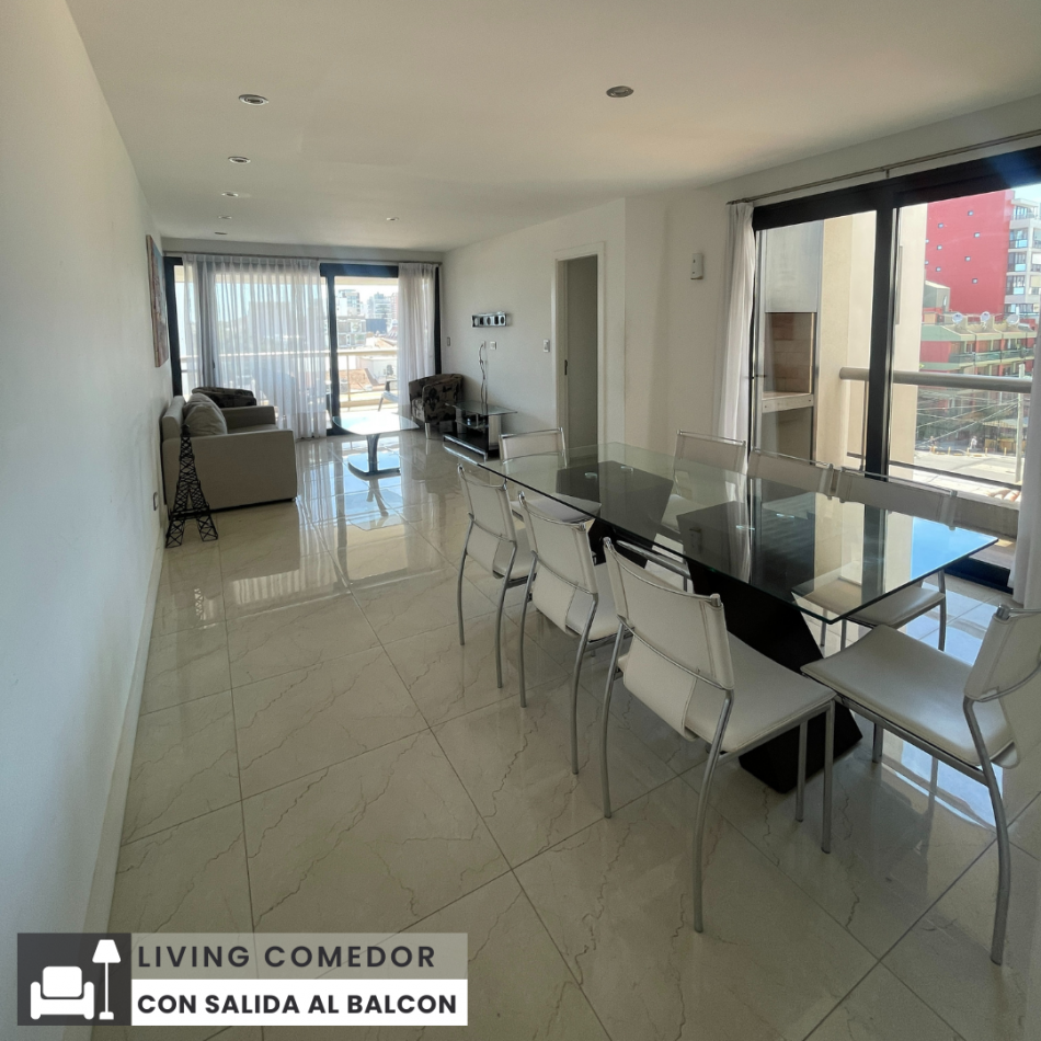 ()IMPORTANTE SEMIPISO CON TERRAZA PROPIA CON HIDROMASAJE Y COCHERA DOBLE. MAR DEL PLATA.