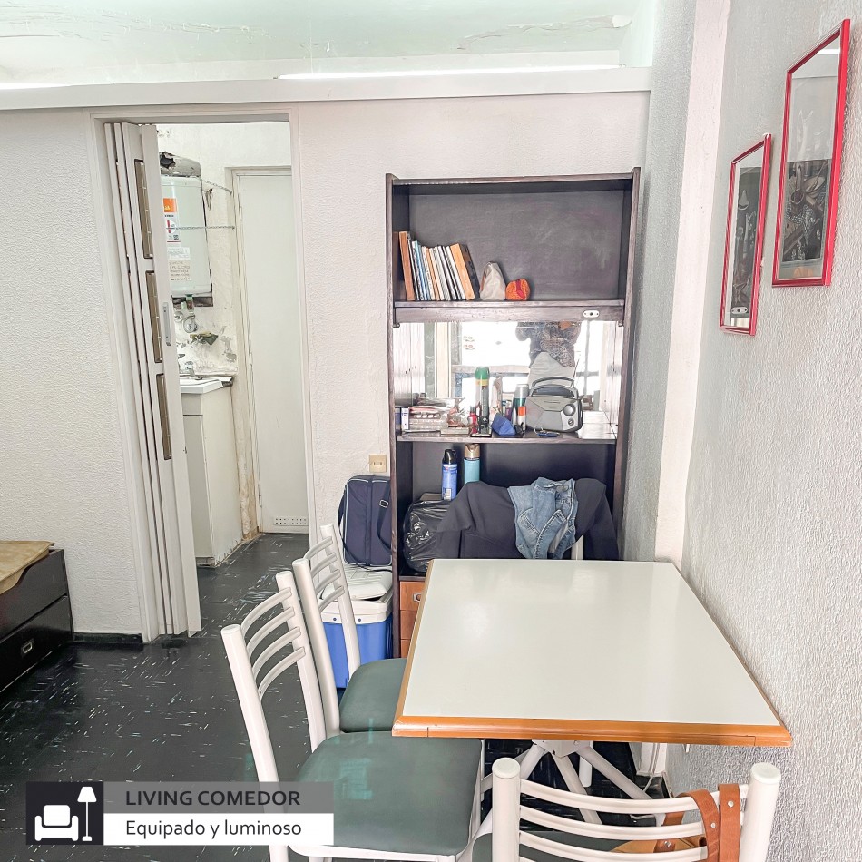 ()MONOAMBIENTE DIVIDIDO EN VENTA. FRENTE AL ALDREY. MAR DEL PLATA