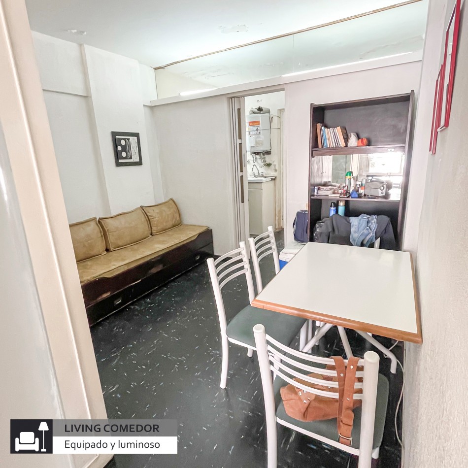 ()MONOAMBIENTE DIVIDIDO EN VENTA. FRENTE AL ALDREY. MAR DEL PLATA
