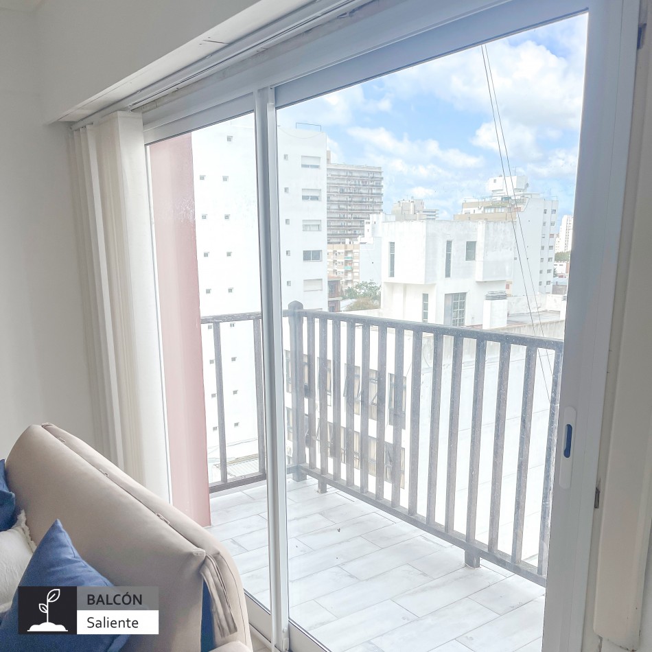 ()DEPARTAMENTO EN VENTA, 1 AMBIENTE Y 1/2 CON BALCON SALIENTE, MAR DEL PLATA