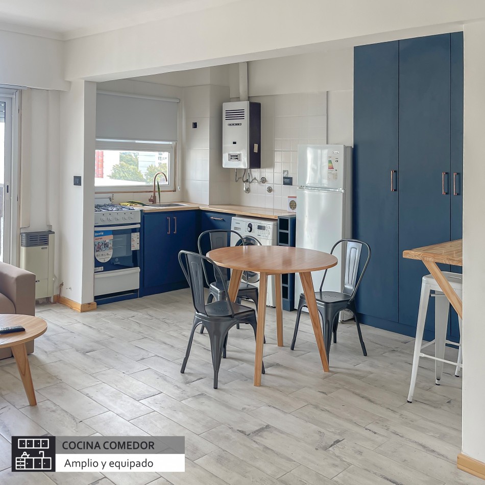 ()DEPARTAMENTO EN VENTA, 1 AMBIENTE Y 1/2 CON BALCON SALIENTE, MAR DEL PLATA