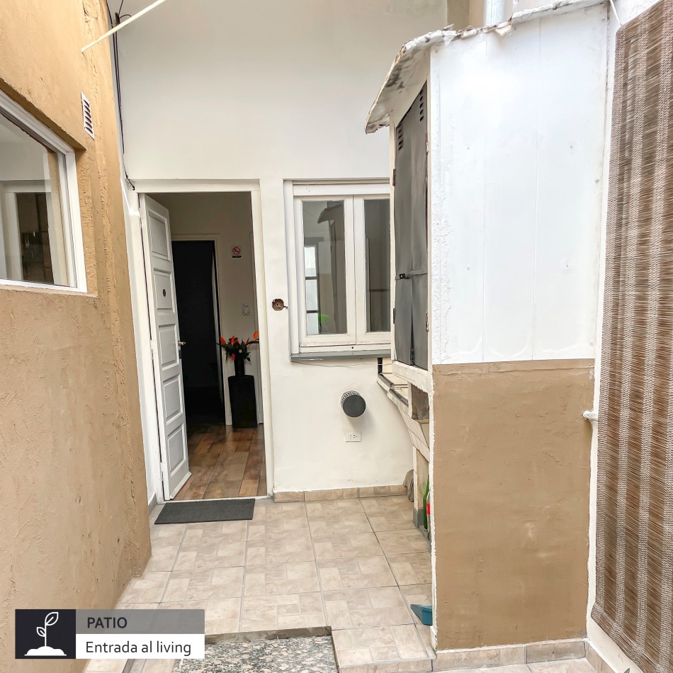 ()PH dos ambientes totalmente reciclado con patio. Mar del Plata
