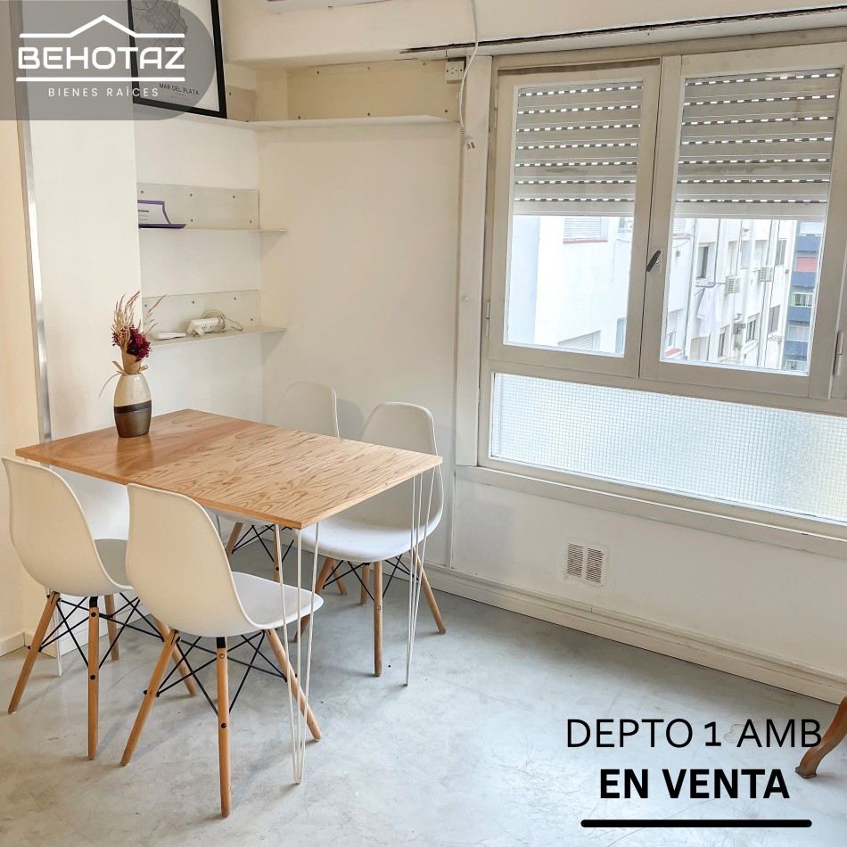 MONOAMBIENTE COMPLETAMENTE RECICLADO, A LA VENTA, MAR DEL PLATA!