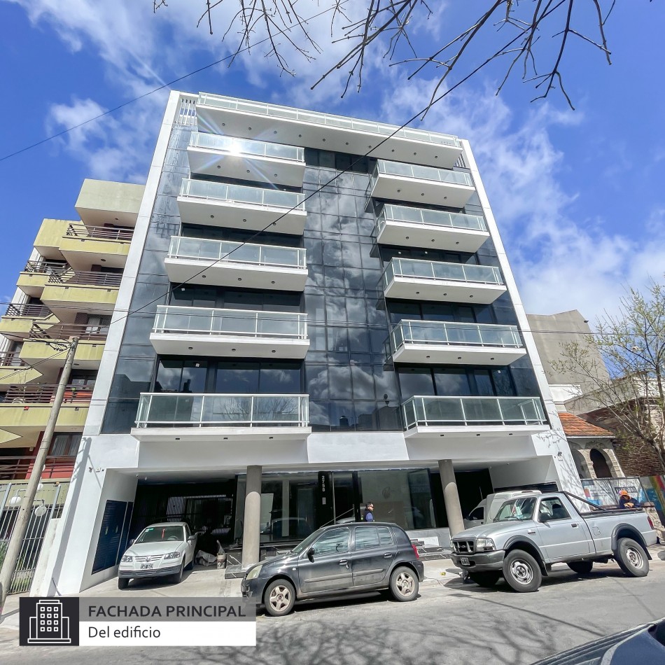 ()Departamento a estrenar, 2 ambientes a la calle, con cochera. Mar del Plata