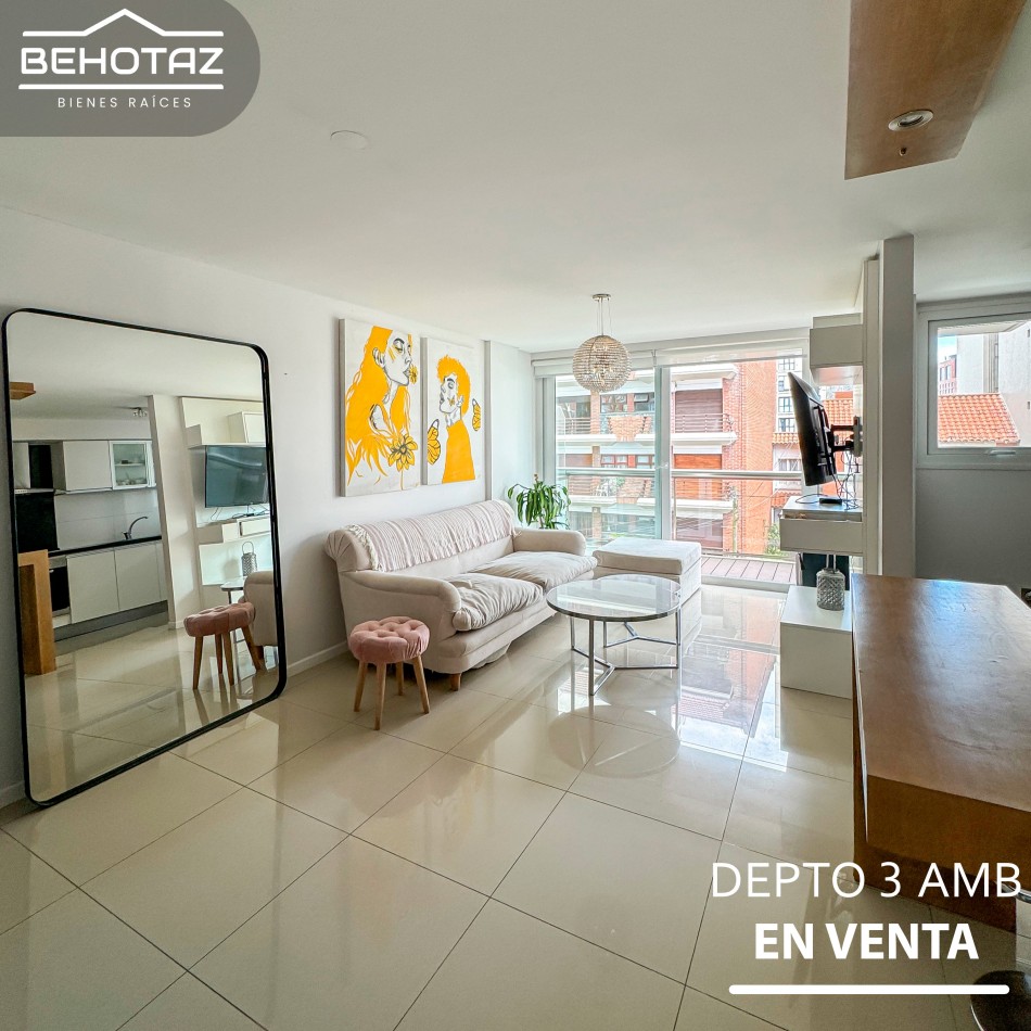 ()DEPARTAMENTO 3 AMBIENTES CON BALCON AL FRENTE A UNA CUADRA DEL MAR.