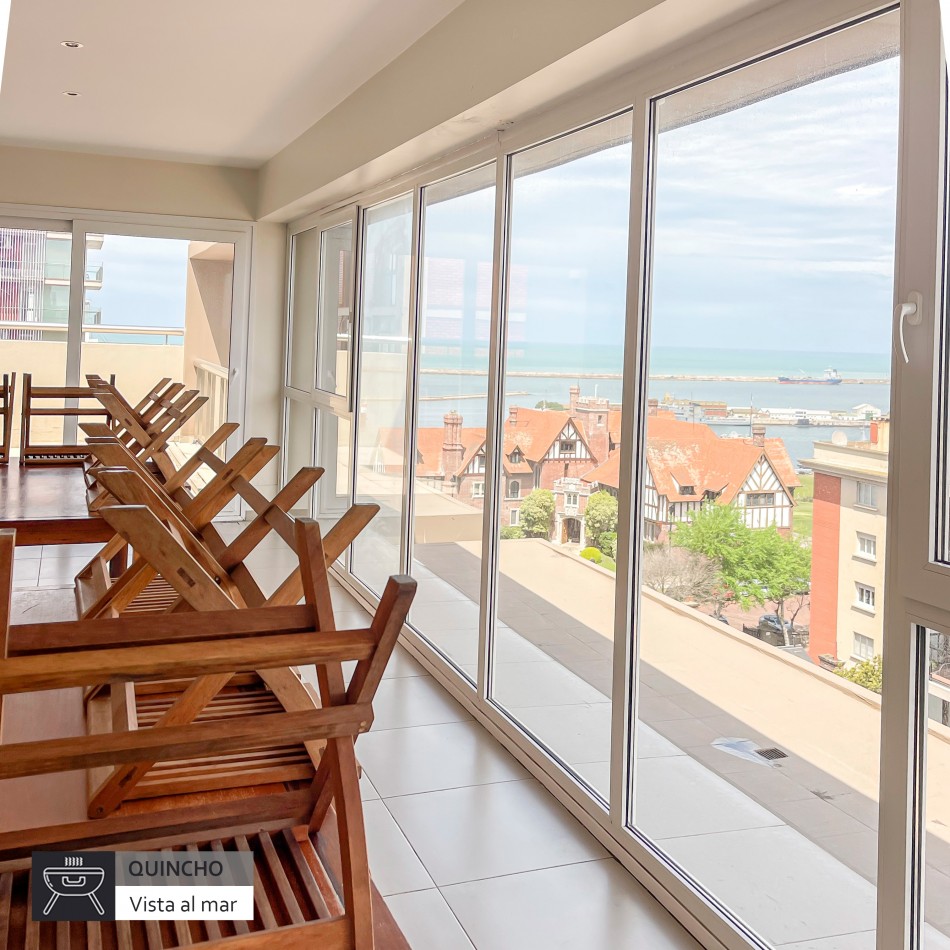 ()DEPARTAMENTO 3 AMBIENTES CON BALCON AL FRENTE A UNA CUADRA DEL MAR.