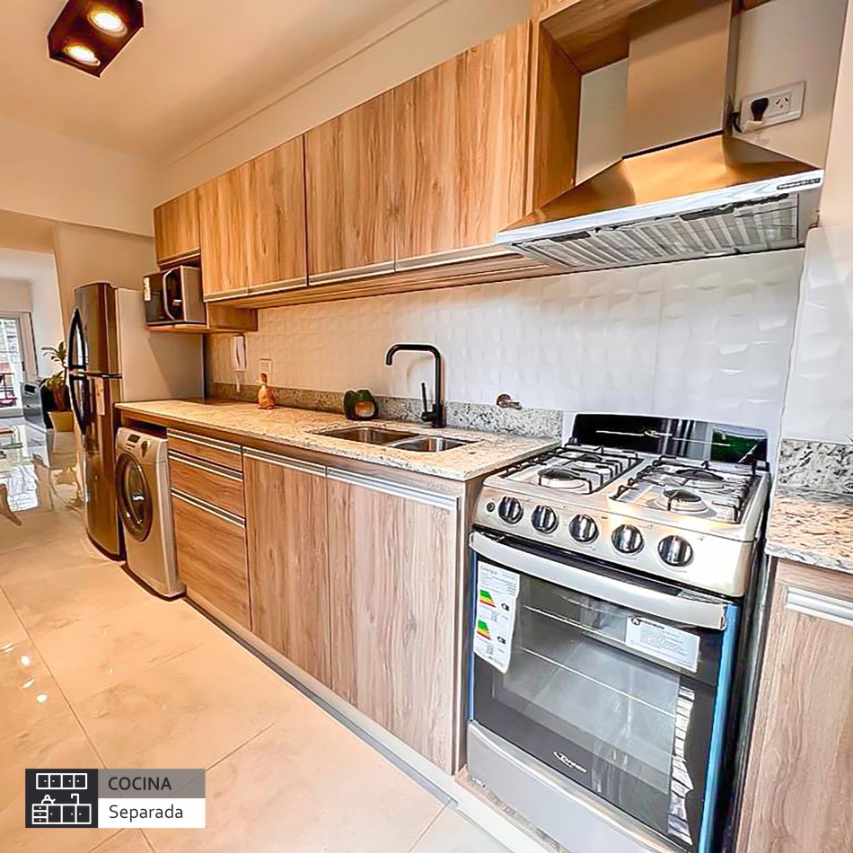()Departamento de 3 amb. con patio y parrilla, reciclado en su totalidad. Mar del plata.