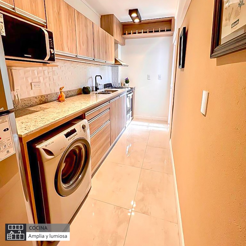 ()Departamento de 3 amb. con patio y parrilla, reciclado en su totalidad. Mar del plata.