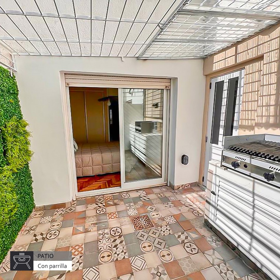 ()Departamento de 3 amb. con patio y parrilla, reciclado en su totalidad. Mar del plata.
