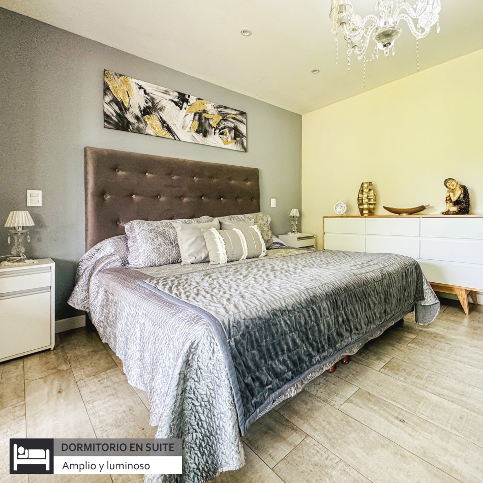 Moderna casa con piscina climatizada en barrio privado Arenas del Sur. Mar del Plata.