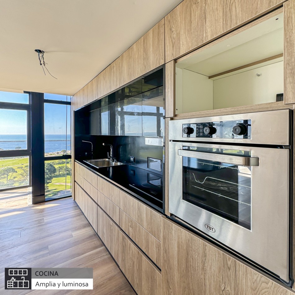 MODERNO PISO DE CATEGORIA CON VISTA PLENA AL GOLF Y AL MAR. MAR DEL PLATA.