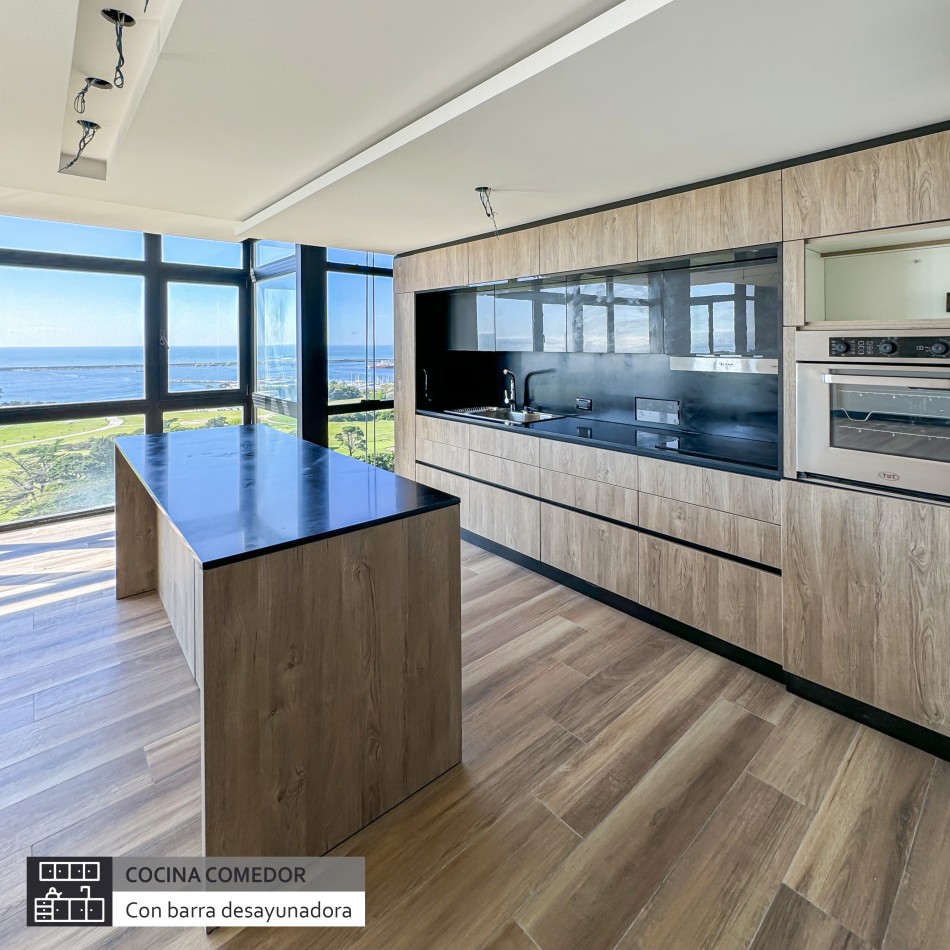 MODERNO PISO DE CATEGORIA CON VISTA PLENA AL GOLF Y AL MAR. MAR DEL PLATA.