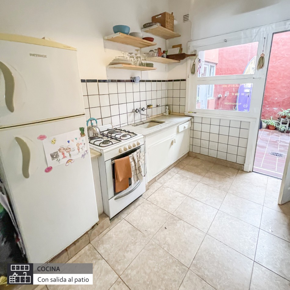 DEPARTAMENTO DE 3 AMBIENTES + ESCRITORIO Y PATIO. EN VENTA. MAR DEL PLATA