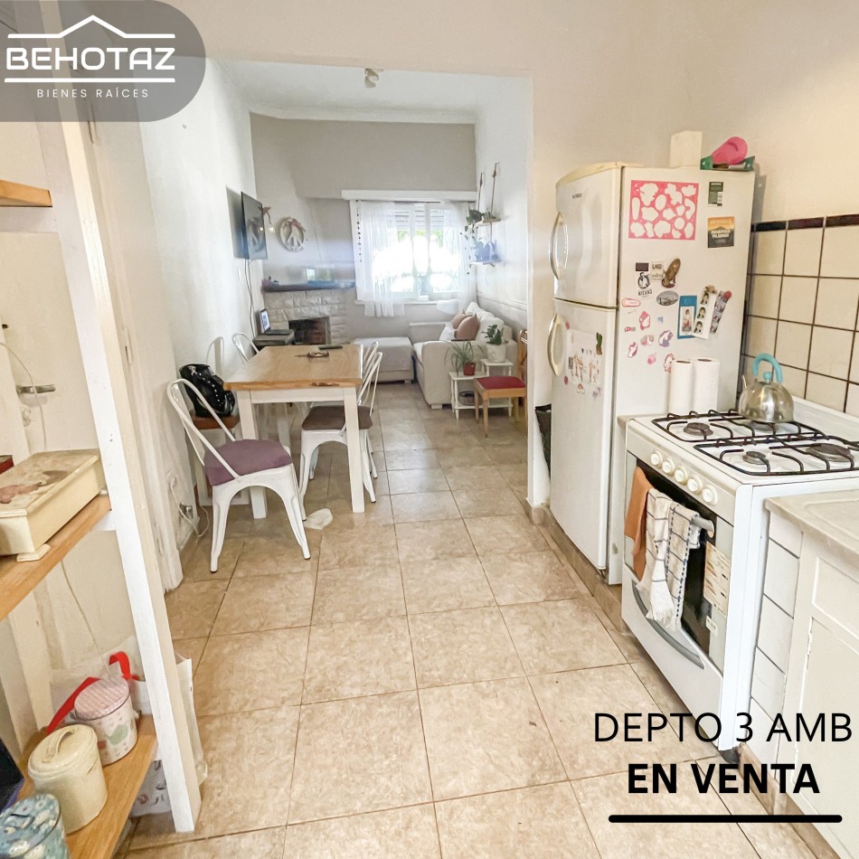DEPARTAMENTO DE 3 AMBIENTES + ESCRITORIO Y PATIO. EN VENTA. MAR DEL PLATA