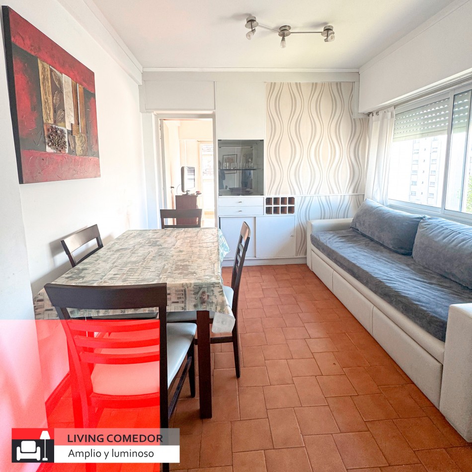 DEPARTAMENTO 2 AMBIENTES CON BALCON A LA CALLE A POCOS METROS DEL MAR.