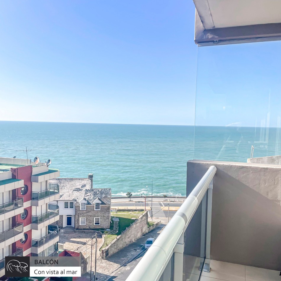 SEMIPISO DE 4 AMBIENTES CON VISTA AL MAR. ZONA PLAYA CHICA. MAR DEL PLATA.