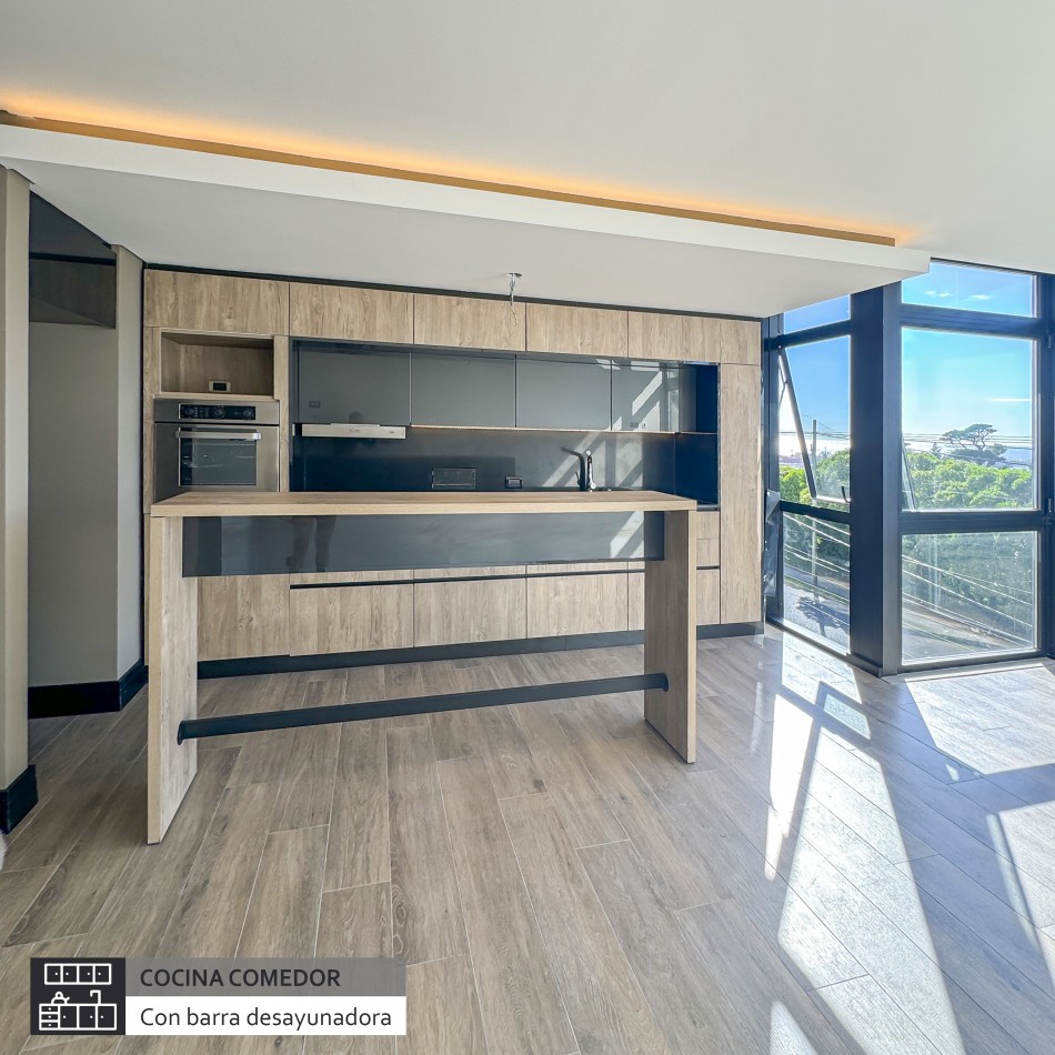 SEMIPISO DE DOS AMBIENTES A ESTRENAR CON VISTA PLENA AL MAR EN GOLF PLAYA GRANDE, MAR DEL PLATA 