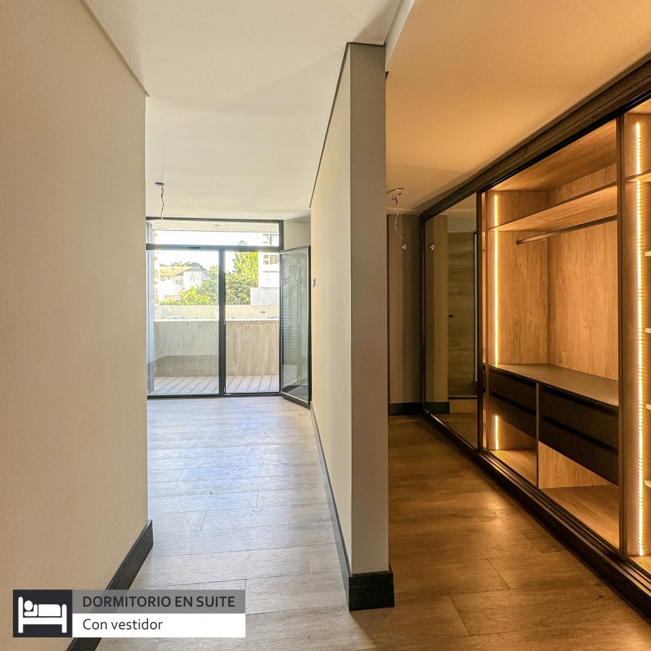 SEMIPISO DE DOS AMBIENTES A ESTRENAR CON VISTA PLENA AL MAR EN GOLF PLAYA GRANDE, MAR DEL PLATA 