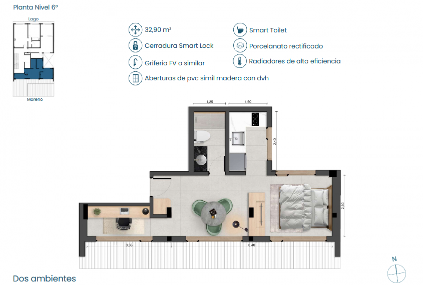 DEPARTAMENTOS 2 AMBIENTES EN VENTA EN BARILOCHE. EDIFICIO M276 - LUXURY APARTMENTS