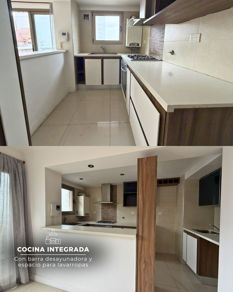 SEMIPISO DE DOS AMBIENTES CON BALCON A LA CALLE A UNA CUADRA DEL MAR . LA PERLA. MAR DEL PLATA