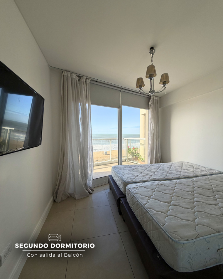 DEPARTAMENTO TRES AMBIENTES CON BALCON ATERRAZADO PARRILLA Y VISTA PLENA AL MAR 
