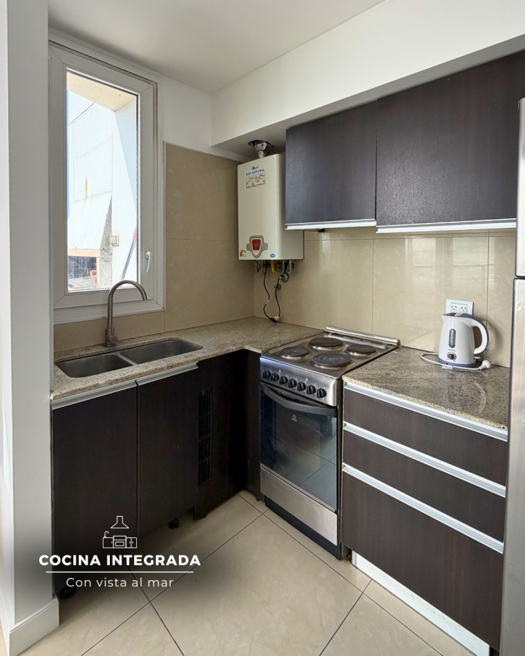 DEPARTAMENTO 3 AMBIENTES EN ALQUILER 24 MESES. VISTA PLENA AL MAR BALCON TERRAZA CON PARRILLA