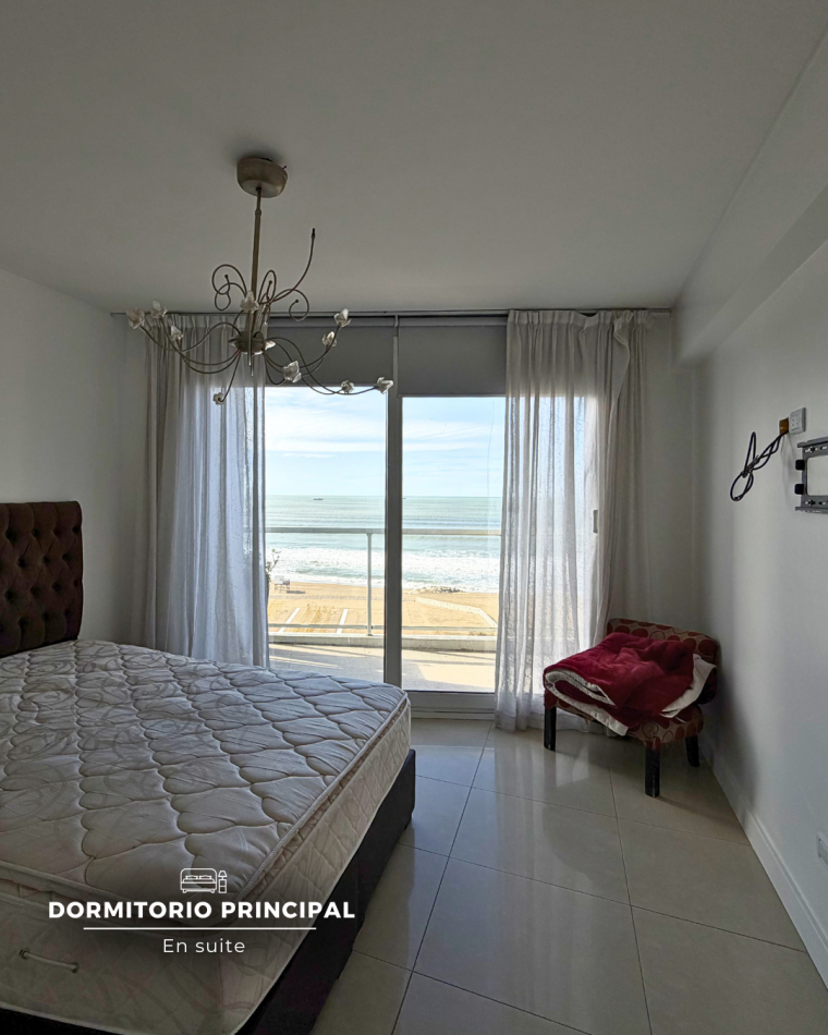 DEPARTAMENTO 3 AMBIENTES EN ALQUILER 24 MESES. VISTA PLENA AL MAR BALCON TERRAZA CON PARRILLA