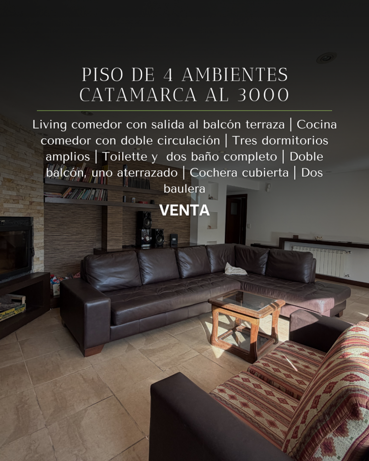 PISO DE CUATRO AMBIENTES CON COCHERA, DOS BAULERAS, PISCINA Y QUINCHO EN CHAUVIN. MAR DEL PLATA 