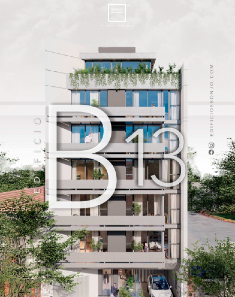 EDIFICIO BONJO 13 - VENTA 2 AMBIENTES DE CATEGORIA EN CHAUVIN - ENTREGA 2027