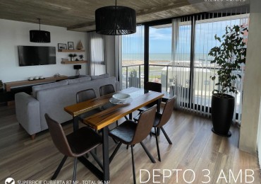 DEPARTAMENTO TRES AMBIENTES CON VISTA AL MAR. MAR DEL PLATA 