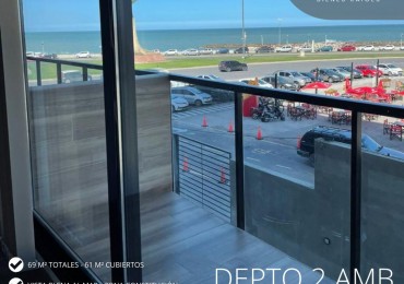 DEPARTAMENTO DE DOS AMBIENTES CON VISTA AL MAR. MAR DEL PLATA 