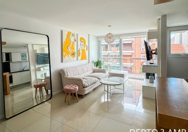 ()DEPARTAMENTO 3 AMBIENTES CON BALCON AL FRENTE A UNA CUADRA DEL MAR. 