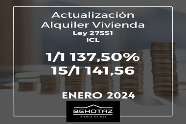 ACTUALIZACION ALQUILER VIVIENDA.  Ley 27551 ICL
