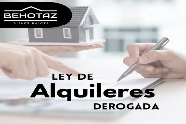 Ley de Alquileres Derogada. DNU 70-2023