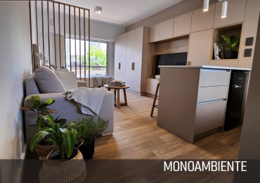 Espectacular monoambiente reciclado a nuevo a estrenar. Mar del Plata