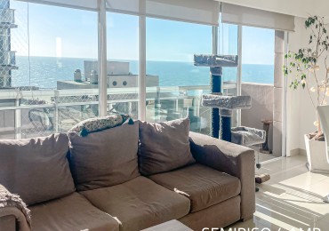 SEMIPISO DE 4 AMBIENTES CON VISTA AL MAR. ZONA PLAYA CHICA. MAR DEL PLATA. 