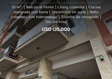 SEMIPISO DE DOS AMBIENTES CON BALCON A LA CALLE A UNA CUADRA DEL MAR . LA PERLA. MAR DEL PLATA